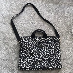 Kate Spade lindenwood leopard laptop bag